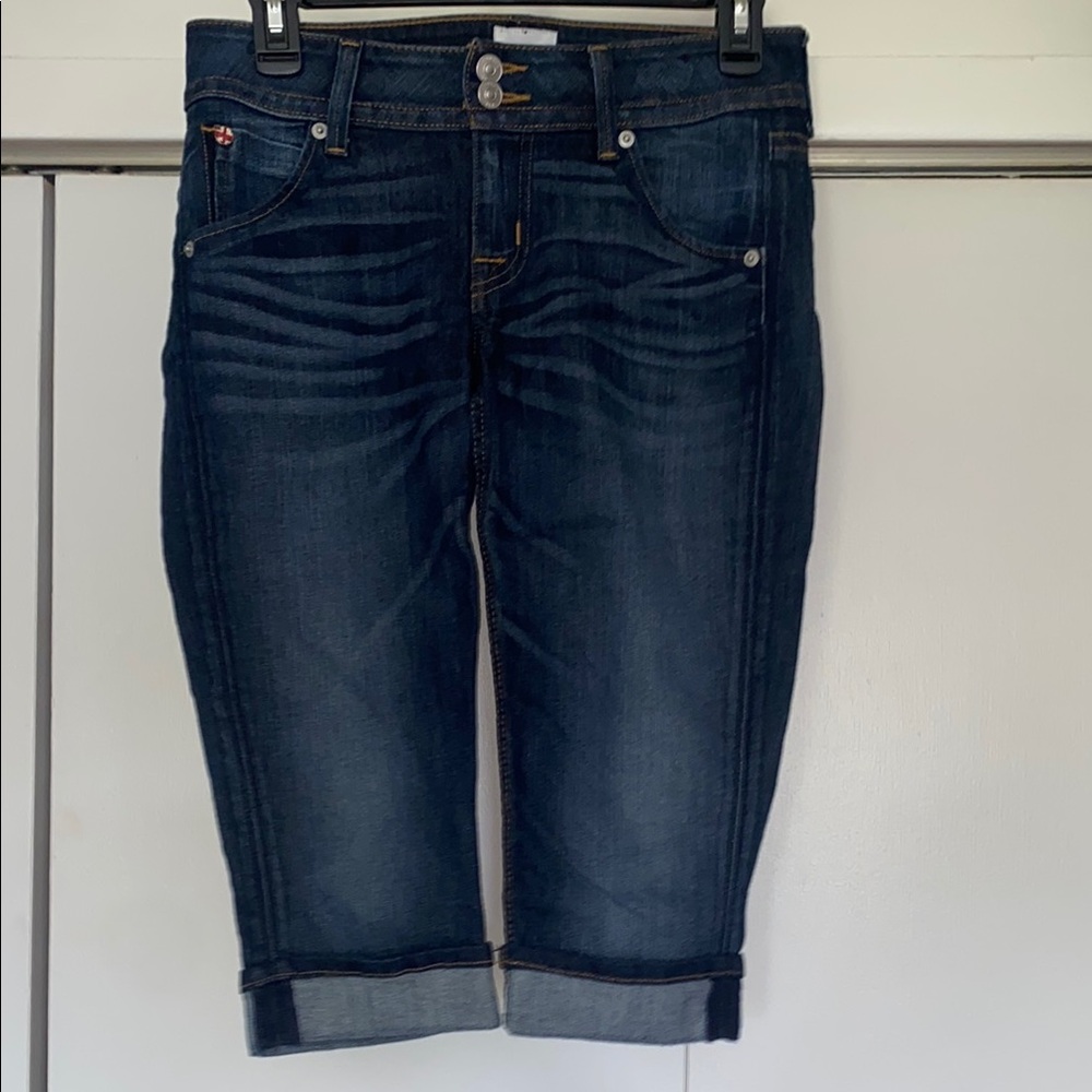 Hudson Jeans Blue Cropped Denim